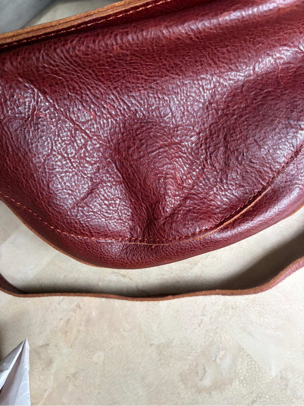 Portland Leather Medium Koala in Nutmeg - Picture 4 of 4